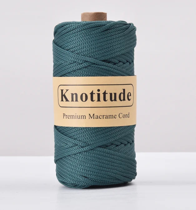 4mm Polyester Macrame Cord - 300g Spool for Knitting & DIY Crafts