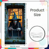 Large Halloween Witch Door Banner with Classic Spooky Design