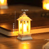 Vintage LED Glowing Lantern for Dollhouse & Night Light Decor