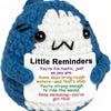 Handmade Crochet Emotional Support Animal Doll with Heartfelt Card