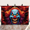 Evil Clown Circus Halloween Photography Backdrop