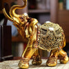 Boho Elephant Resin Statue – Handcrafted Ethnic Home Decor