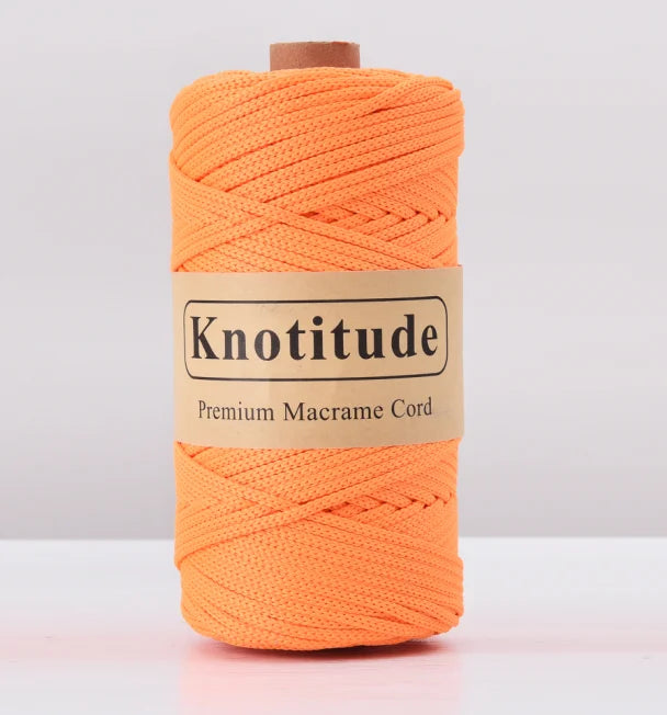 4mm Polyester Macrame Cord - 300g Spool for Knitting & DIY Crafts
