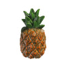 A realistic orange pineapple with a green leafy crown, used as a fridge magnet.