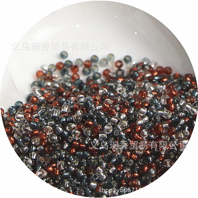 Silver Rice Glass Beads for Jewelry Making