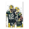 Abstract Football Player Canvas Wall Art
