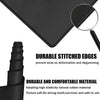 Almohadilla de ratón para gaming grande negra antideslizante con bordes cosidos y material de goma natural cómoda