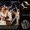 LED wedding wand with ribbons and bells used for photo opportunities at a wedding
