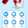 Cute silicone Jesus keychain featuring a red strap and various features like durability and gift options