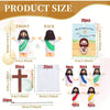 Mini Jesus Doll Set with Crucifix Pendant – Bulk Pack for Events