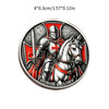 Silver-Plated Knight Crusader Souvenir Coin