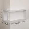 Corner Floating Wooden Wall Shelves for Home Decor
