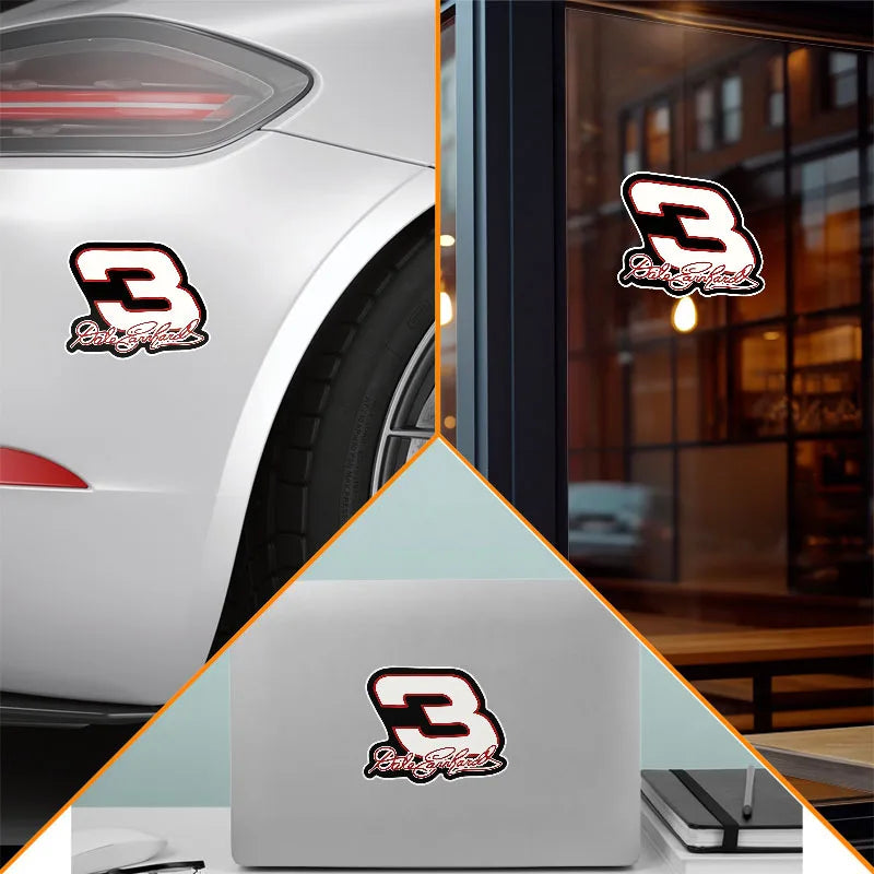 Dale Earnhardt #3 Vinyl Decal - Weatherproof for Car & Truck