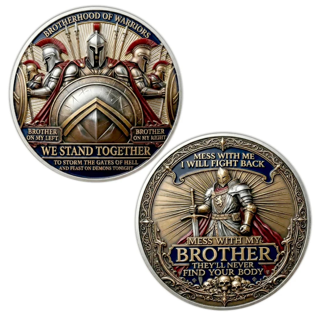 Brotherhood Commemorative Coin – Silver-Plated Keepsake