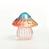 Mushroom-Shaped Glass Hydroponic Vase with Colorful Finish