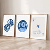Set of 3 Abstract Pool Ball Dice Canvas Prints