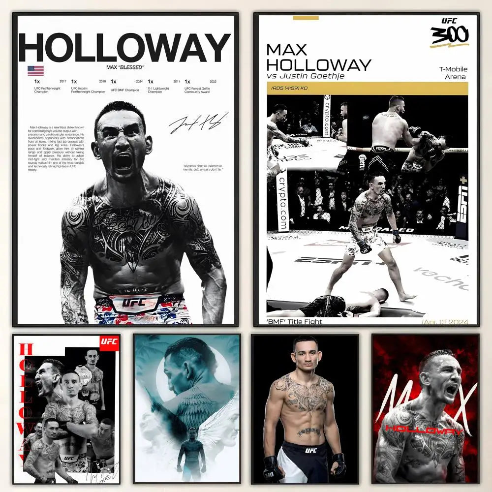 Aesthetic MMA Fighter Wall Art Poster – Waterproof & Easy to Stick
