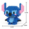 A blue and pink Animal Micro Building Block set model kit of a creature with large ears.