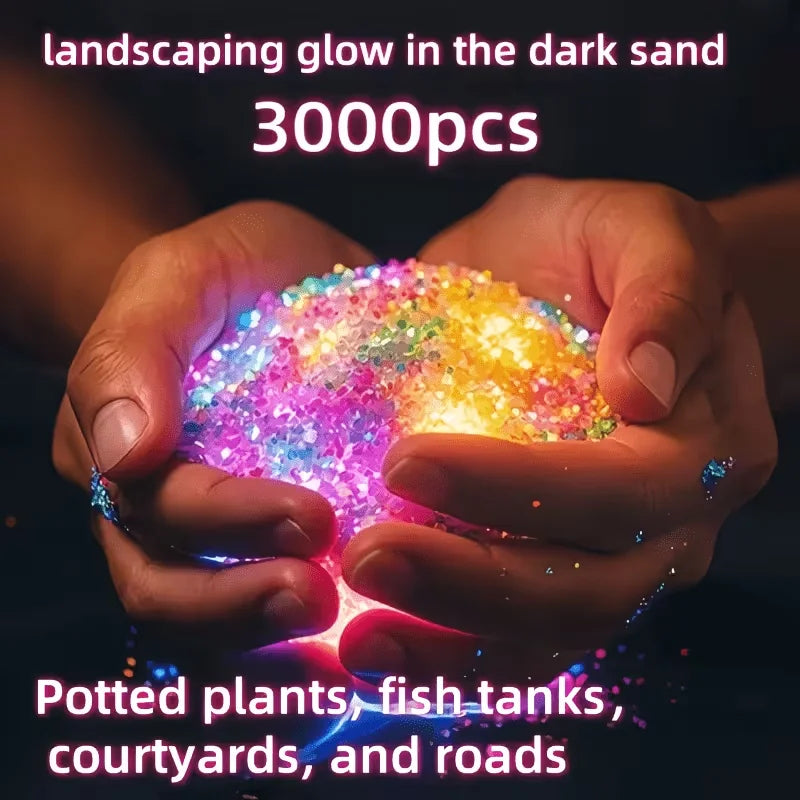 Glow-in-the-Dark Decorative Sand for Gardens, Parties & Crafts