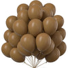 A bunch of matte orange latex balloons tied together for party or wedding decor