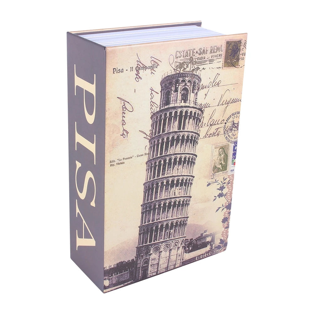A book titled Pisa featuring an illustration of the Leaning Tower of Pisa.