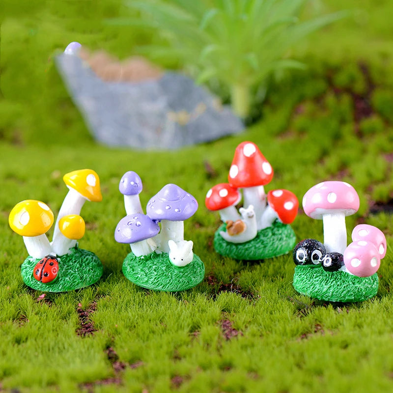 Miniature Fairy Garden Ornaments | Set of Resin Accents