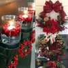 Artificial Red Berry Branches for Christmas Decor