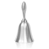 Ornate brass hand call bell with a flared, conical shape.