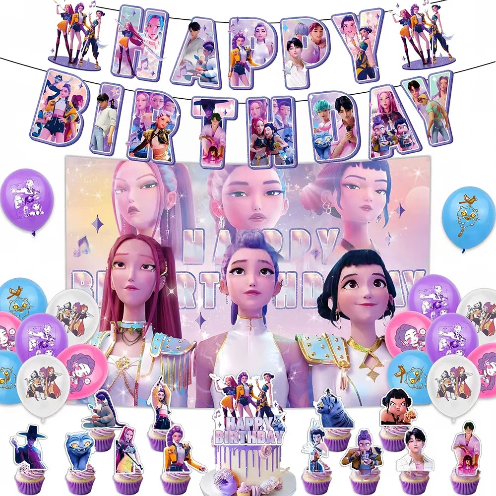 K-Pop Theme Disposable Party Set