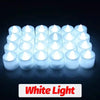Flameless LED Tealight Candles with Warm Glow