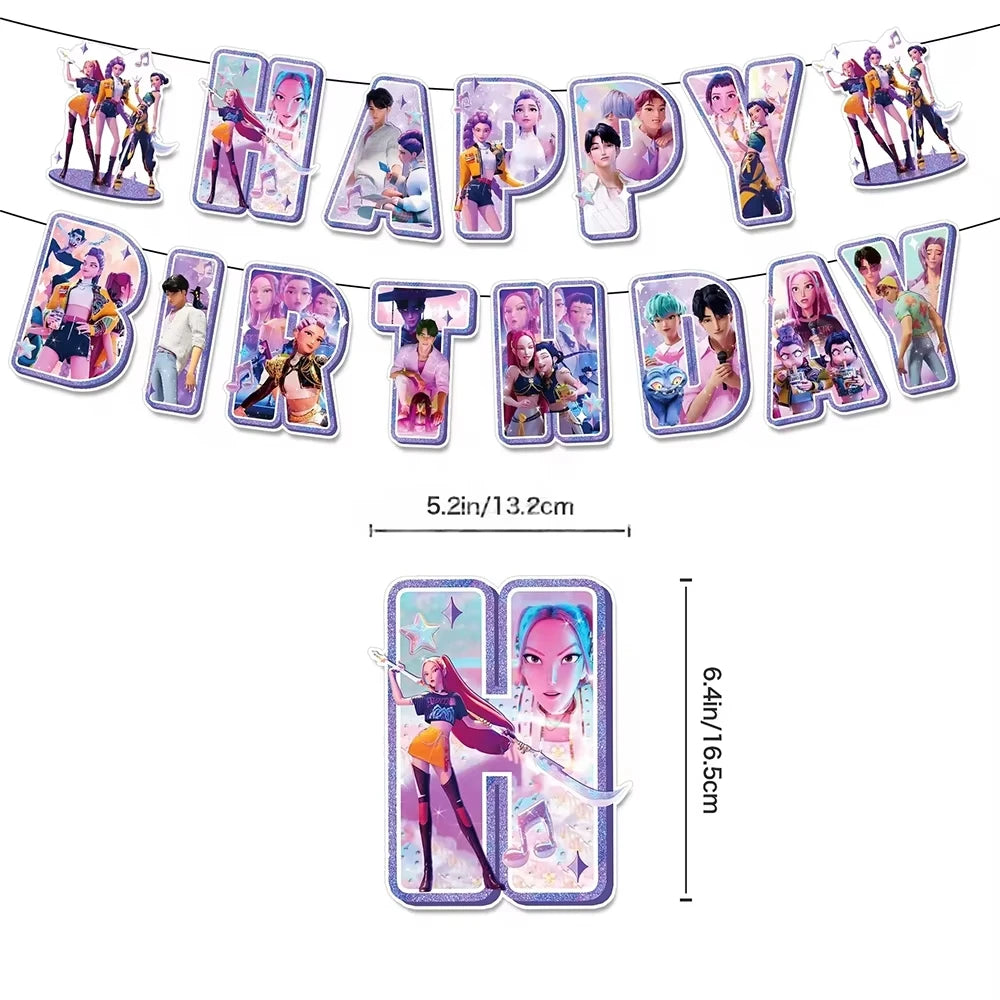 K-Pop Theme Disposable Party Set