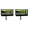 A black keychain holder featuring an LED tunnel effect light display.