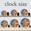 Wooden Patterned Wall Clock with Silent Quartz Movement