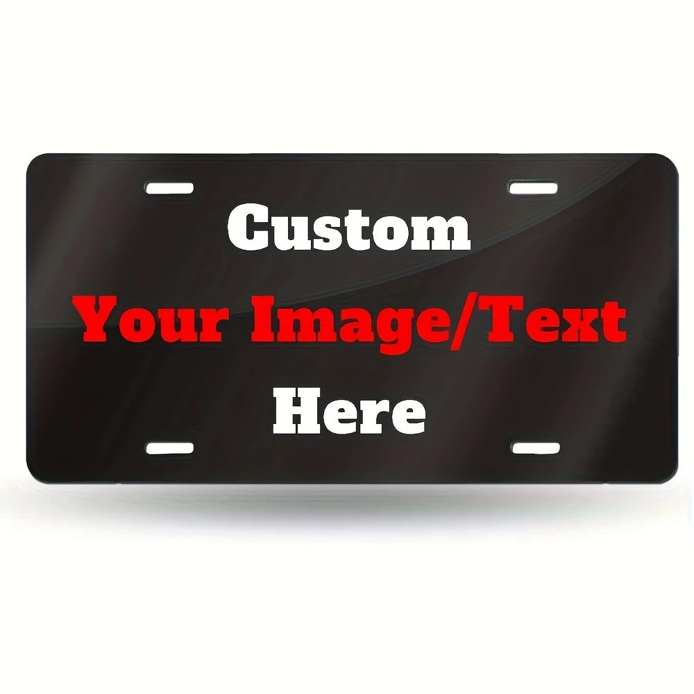 Custom Engraved Aluminum License Plate – 6x12 Inch Metal Décor