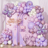 Butterfly Balloon Garland Arch Kit in Soft Pastel Colors