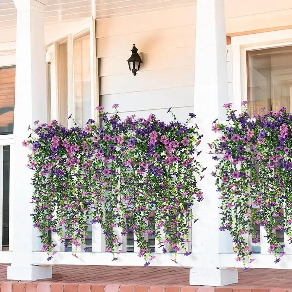 Multicolor Violet Artificial Flower Vine for Home Decor