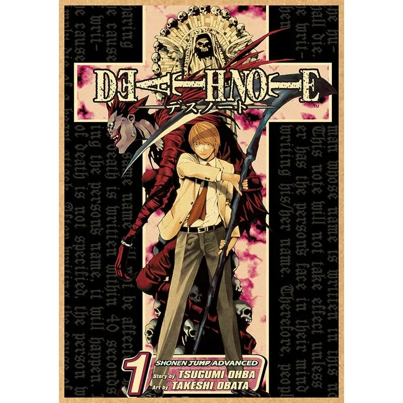 Anime canvas wall art featuring a character in a suit and a large sword against a dark background