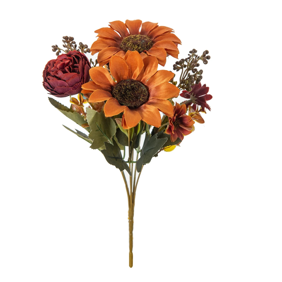 Silk Sunflower Wreath Bouquet for Home & Wedding Décor