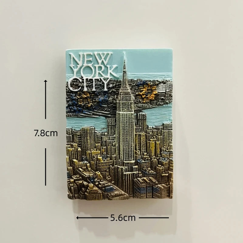 3D Resin Fridge Magnets – Iconic American Landmarks