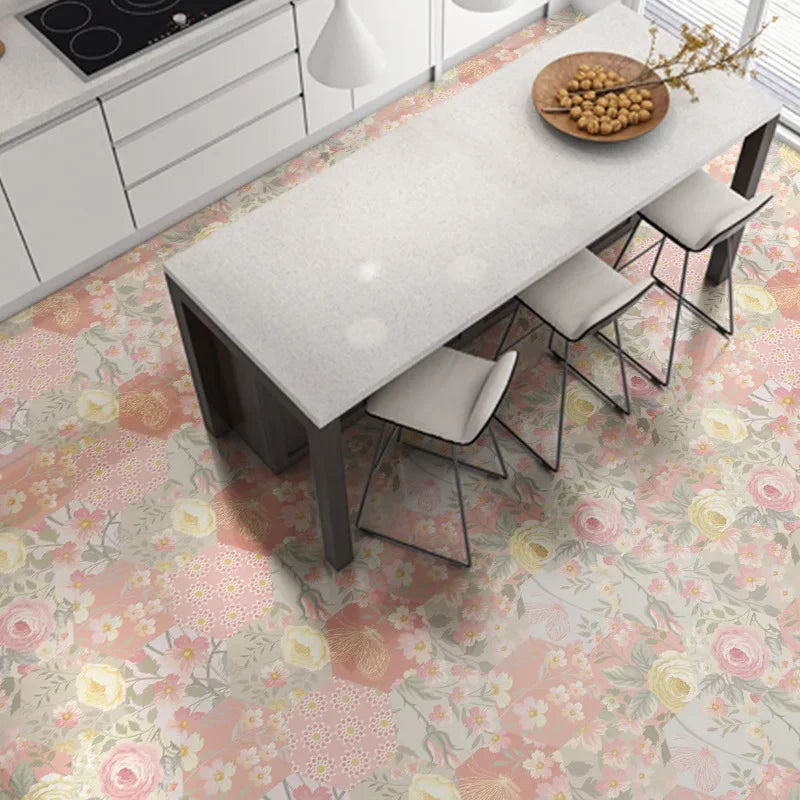 Hexagon Peel-and-Stick Wall & Floor Tiles