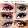 Close-up display of various eye makeup looks demonstrating suitability for all eye shapes.