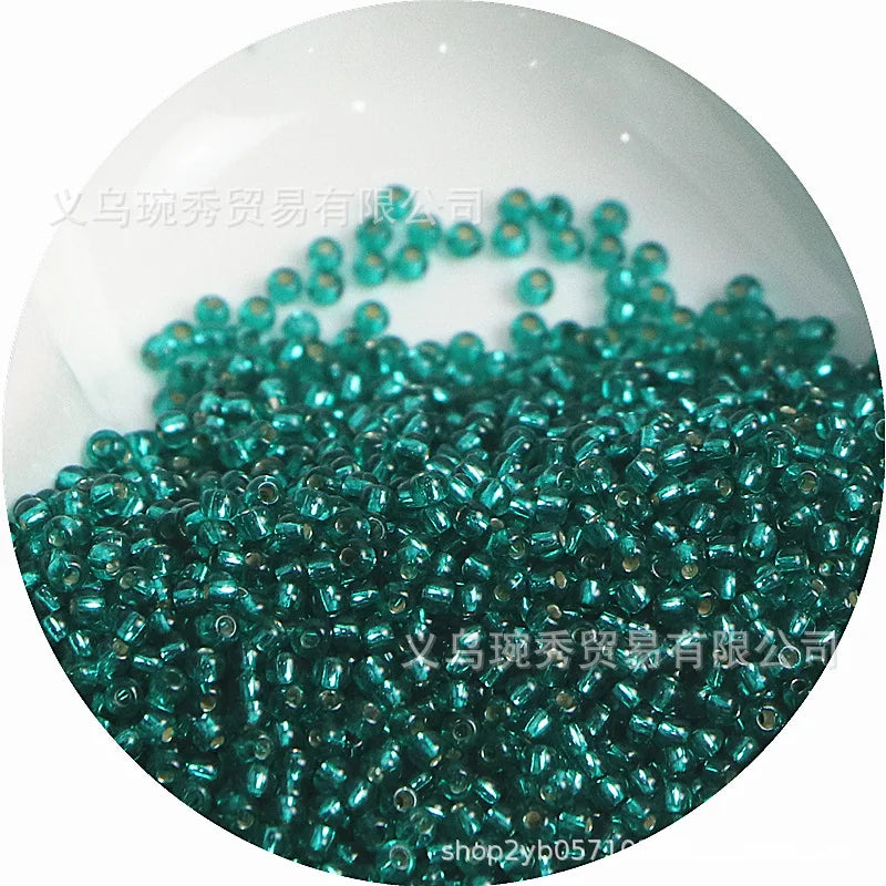 Silver Rice Glass Beads for Jewelry Making