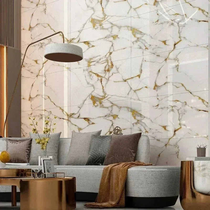 3D Marble Effect Peel-and-Stick Tile Stickers (Set of 10)