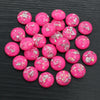 Mixed Color Resin Cabochons with Metal Foil Backing for Jewelry Making