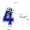 Blue Crown Number Birthday Candle