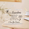 Personalized Grandma Tribute Acrylic Puzzle Plaque