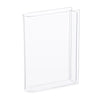 Clear acrylic book vase with flower holder