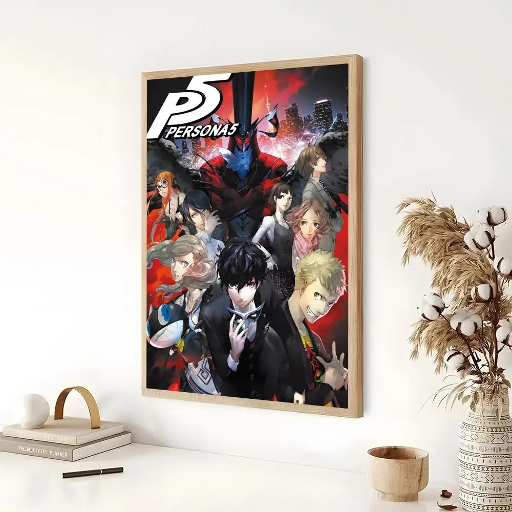 Persona 5 Classic Anime Poster - Self-Adhesive Wall Art