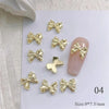 Gold Bowknot Nail Art Charms (50-Pack)