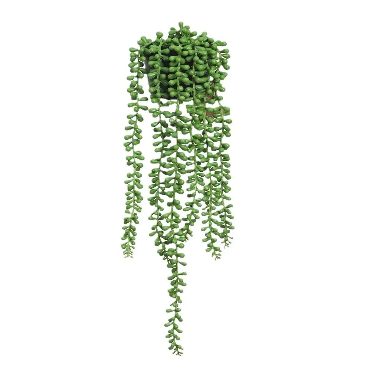 Artificial hanging succulent vine with green leaves used for home and wedding decor